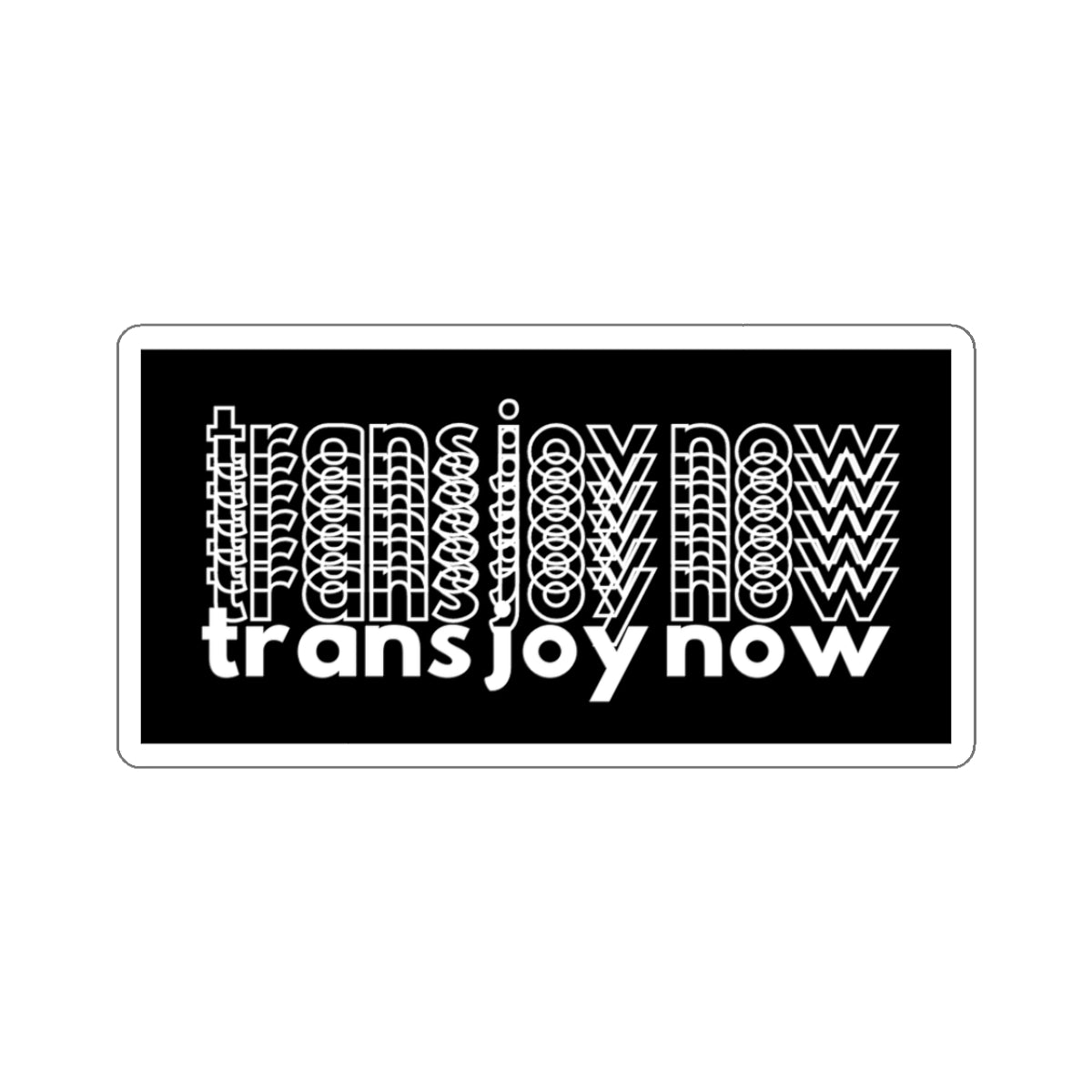 trans joy now sticker
