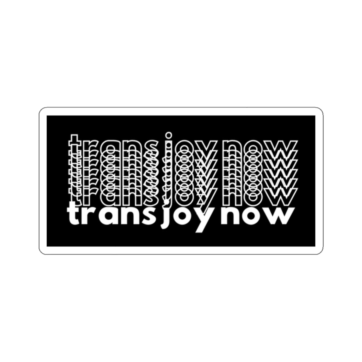 trans joy now sticker